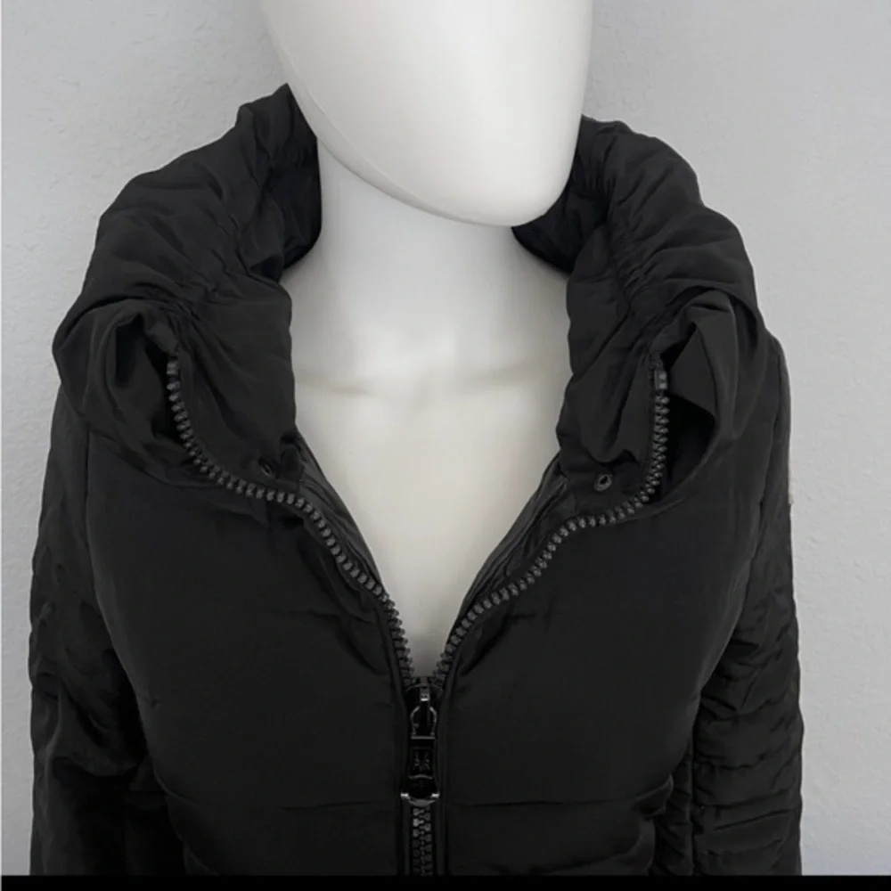 NEW WOMEN'S PUFFER‎ JACKET BELTED QUILTED COAT IN BLACK